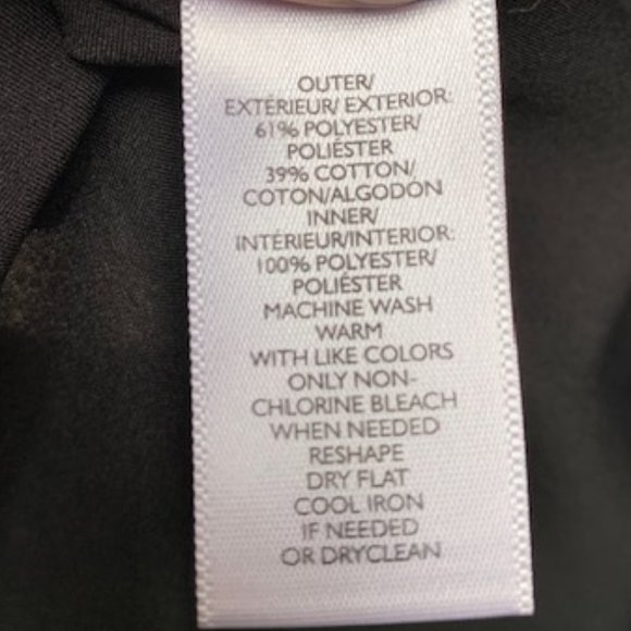 Ann Taylor Loft Black Navy Blue Striped Lace Sheer Shift Dress Sz 8 -NWT - Picture 14 of 14